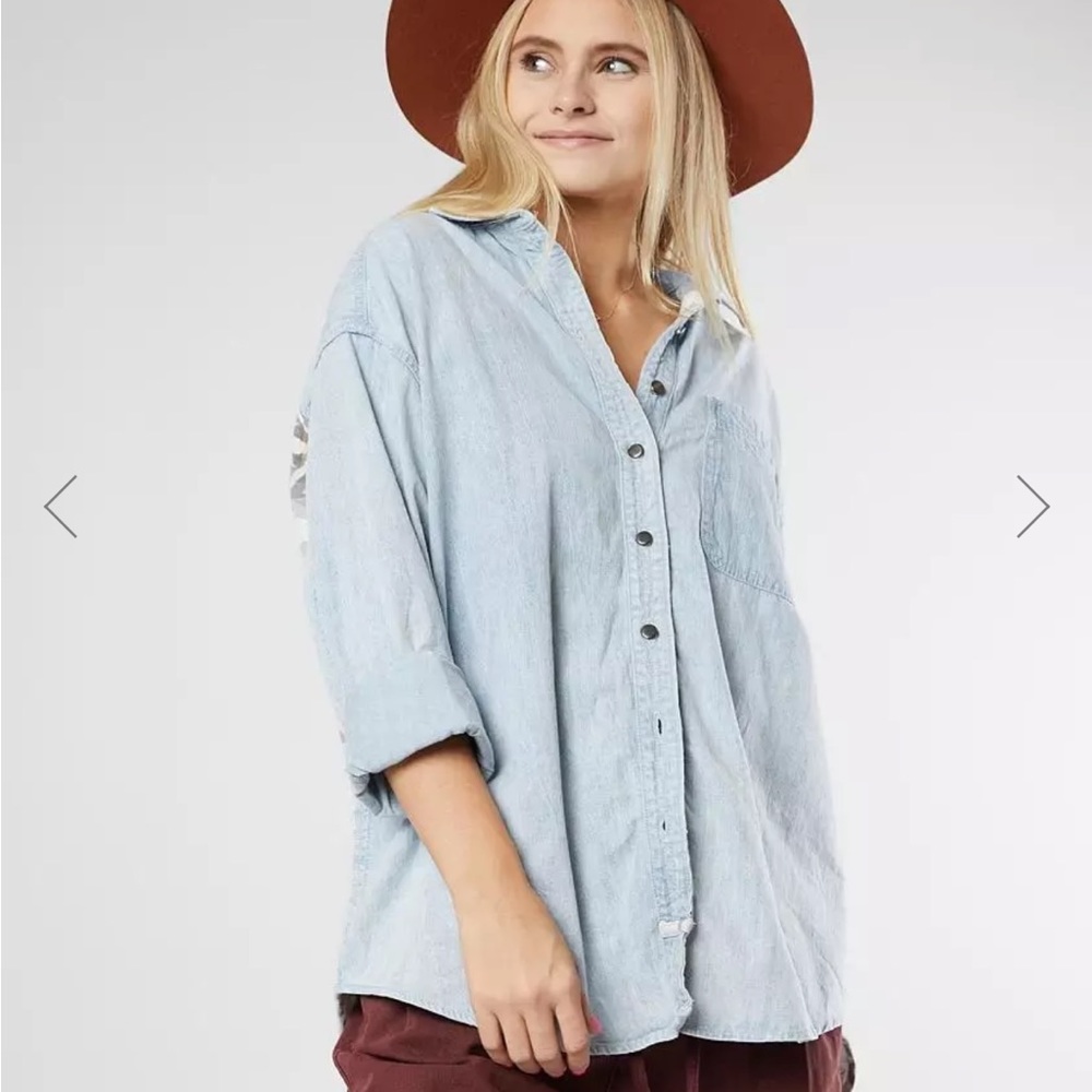Free People Echo Rock Chambray shirt